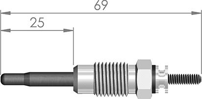 A-N PARTS 063 299 - Свеча накаливания autospares.lv