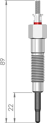 A-N PARTS 089 051 - Свеча накаливания autospares.lv