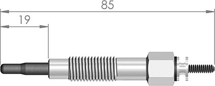 A-N PARTS 084 514 - Свеча накаливания autospares.lv