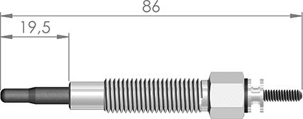 A-N PARTS 084 171 - Свеча накаливания autospares.lv