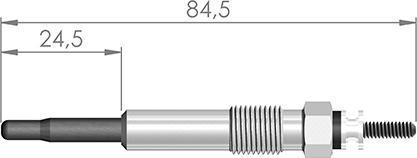 A-N PARTS 084 238 - Свеча накаливания autospares.lv