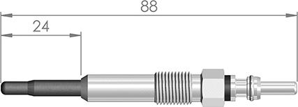 A-N PARTS 088 373 - Свеча накаливания autospares.lv