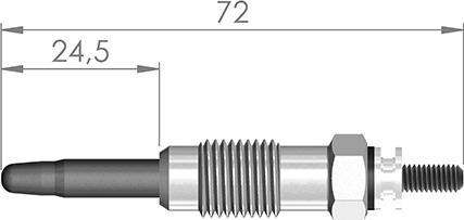 A-N PARTS 073 107 - Свеча накаливания autospares.lv