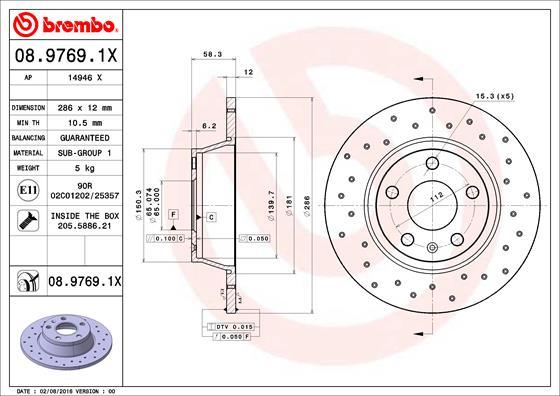 AP 14946 X - Тормозной диск autospares.lv