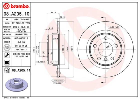 AP 14941 V - Тормозной диск autospares.lv