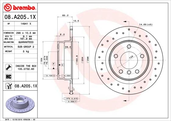 AP 14941 X - Тормозной диск autospares.lv