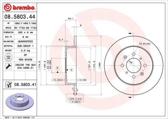 AP 14942 E - Тормозной диск autospares.lv