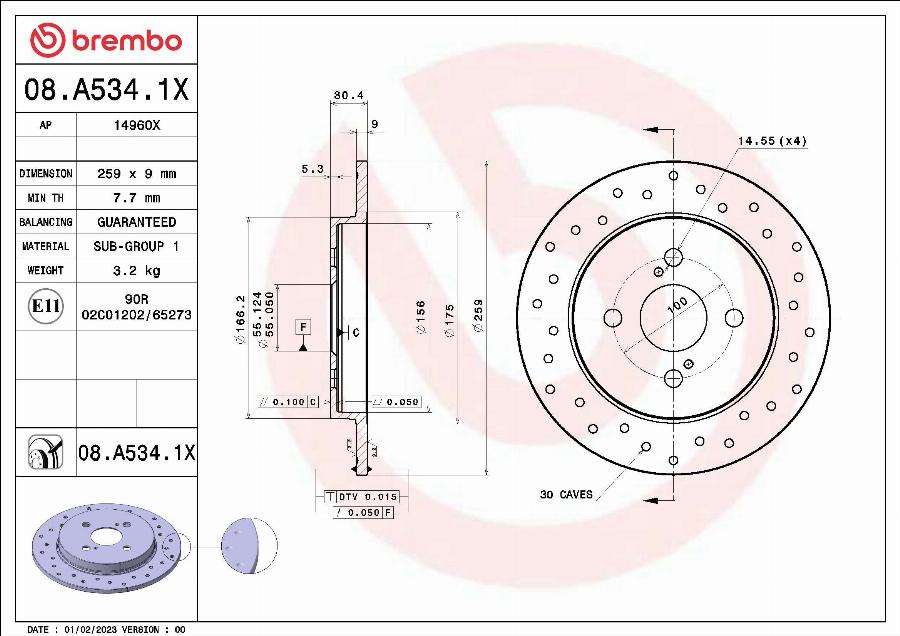 AP 14960 X - Тормозной диск autospares.lv