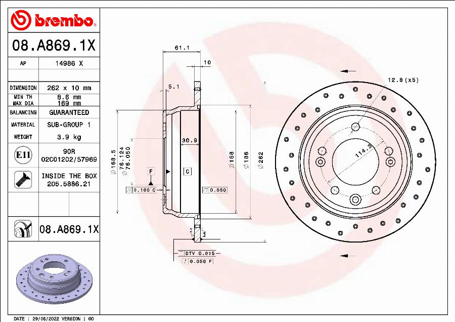 AP 14986 X - Тормозной диск autospares.lv