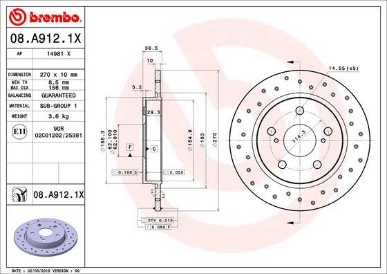 AP 14981 X - Тормозной диск autospares.lv