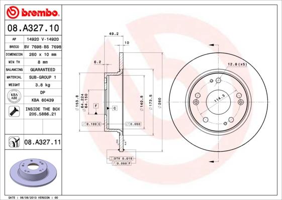 AP 14920 - Тормозной диск autospares.lv