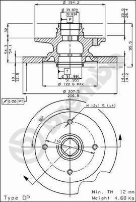 AP 14098 - Тормозной диск autospares.lv