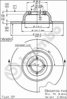 AP 14063 - Тормозной диск autospares.lv