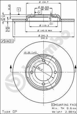 AP 14010 - Тормозной диск autospares.lv
