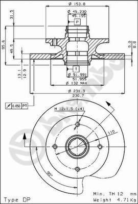 AP 14112 - Тормозной диск autospares.lv