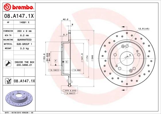 AP 14891 X - Тормозной диск autospares.lv