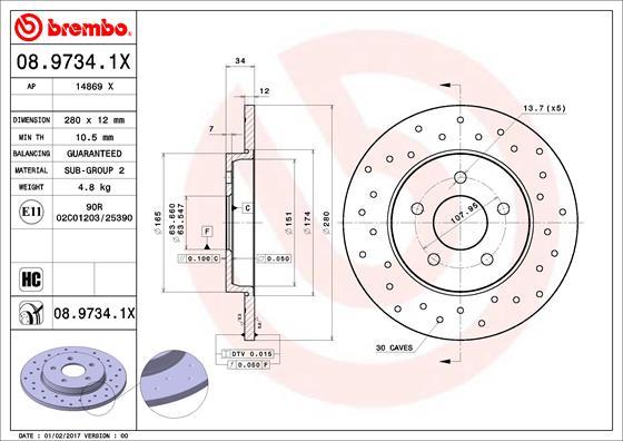 AP 14869 X - Тормозной диск autospares.lv