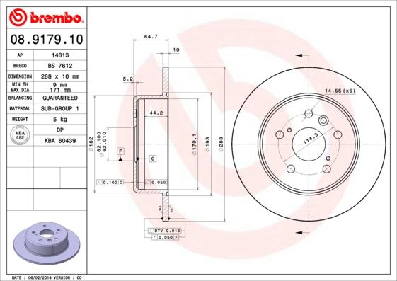 AP 14813 - Тормозной диск autospares.lv