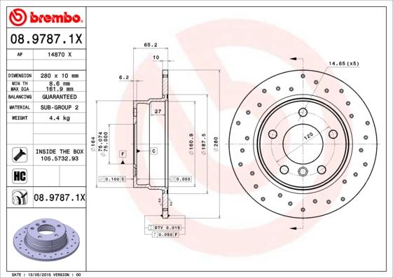 AP 14870 X - Тормозной диск autospares.lv