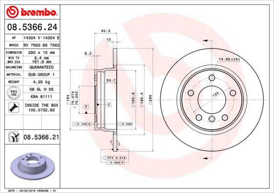 AP 14304 E - Тормозной диск autospares.lv