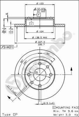 AP 14219 - Тормозной диск autospares.lv