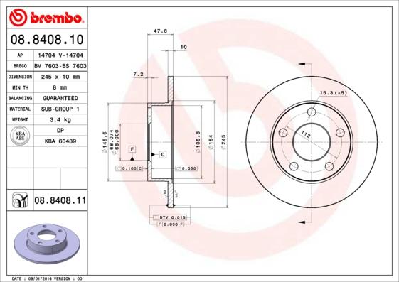 AP 14704 - Тормозной диск autospares.lv