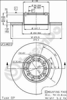 AP 15600 - Тормозной диск autospares.lv