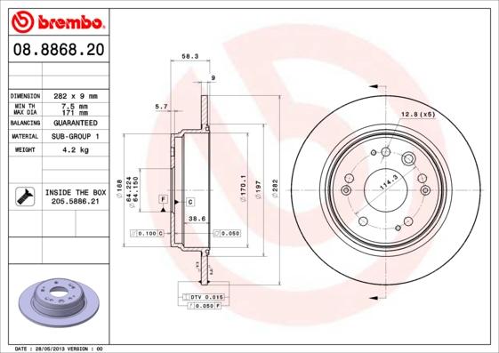 AP 15055 - Тормозной диск autospares.lv