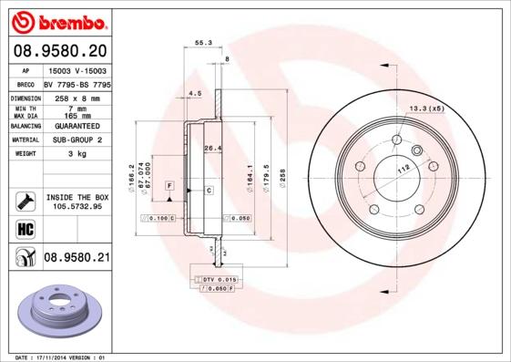 AP 15003 - Тормозной диск autospares.lv