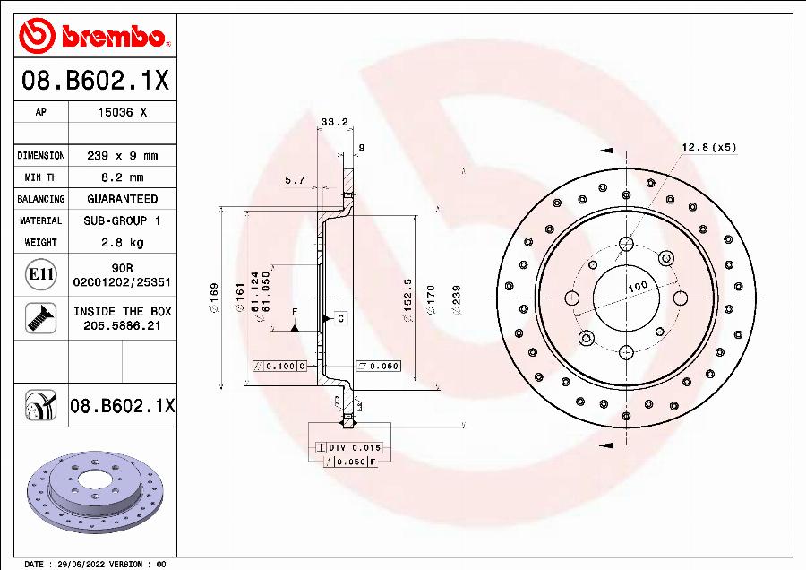 AP 15036 X - Тормозной диск autospares.lv