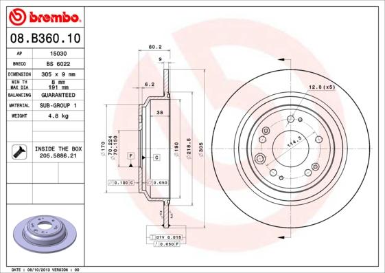 AP 15030 - Тормозной диск autospares.lv