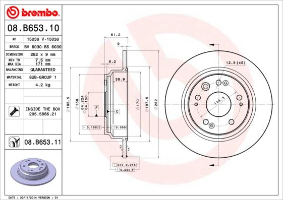 AP 15038 - Тормозной диск autospares.lv