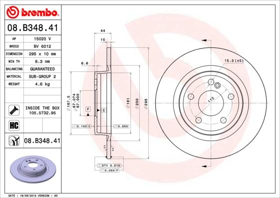 AP 15020 V - Тормозной диск autospares.lv