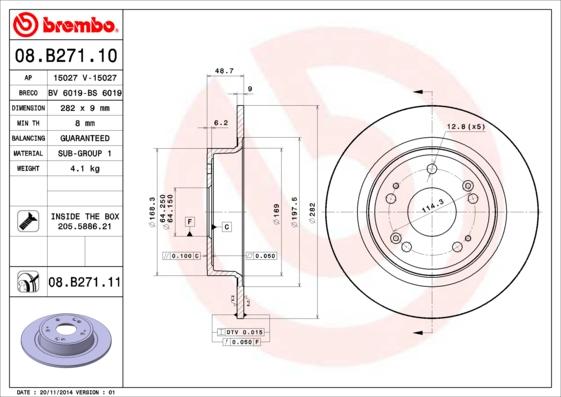 AP 15027 - Тормозной диск autospares.lv