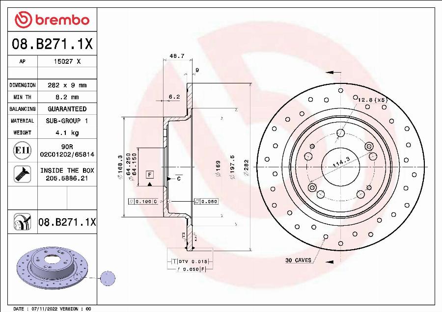 AP 15027 X - Тормозной диск autospares.lv