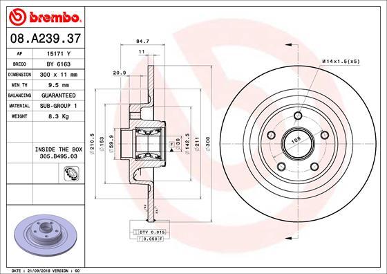 AP 15171Y - Тормозной диск autospares.lv