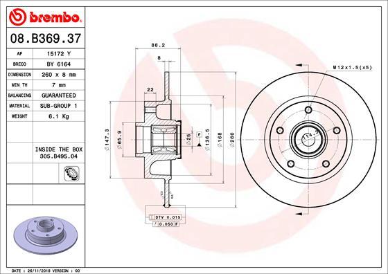 AP 15172Y - Тормозной диск autospares.lv