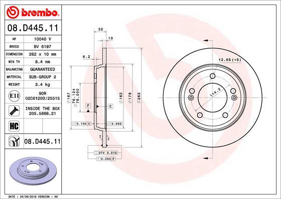 AP 10040V - Тормозной диск autospares.lv