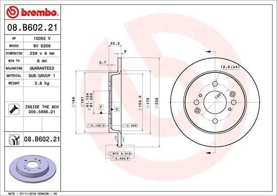 AP 10052 V - Тормозной диск autospares.lv