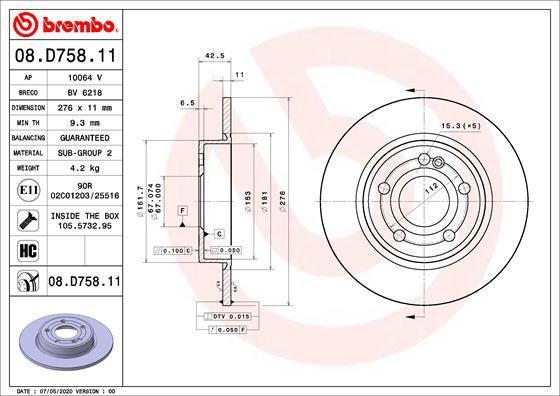 AP 10064 V - Тормозной диск autospares.lv