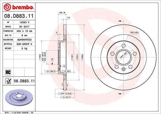 AP 10063 V - Тормозной диск autospares.lv