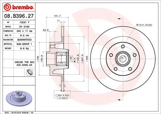 AP 10031Y - Тормозной диск autospares.lv