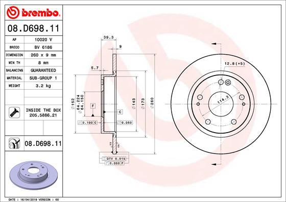 AP 10020 V - Тормозной диск autospares.lv