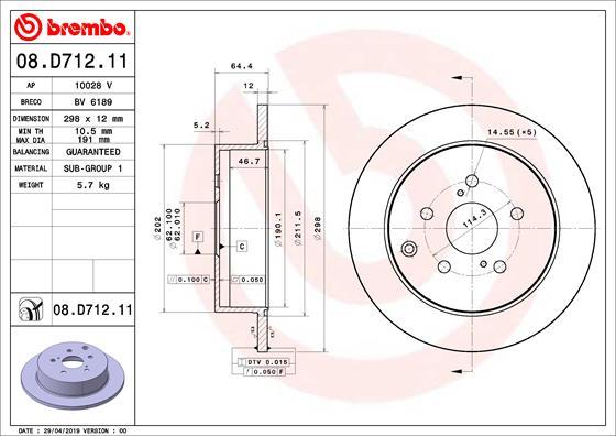 AP 10028V - Тормозной диск autospares.lv