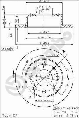 AP 10140 - Тормозной диск autospares.lv