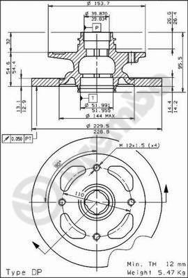 AP 10154 - Тормозной диск autospares.lv