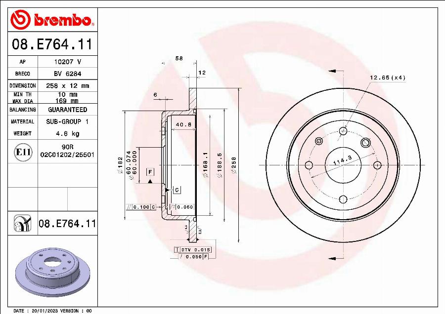 AP 10207 V - Тормозной диск autospares.lv