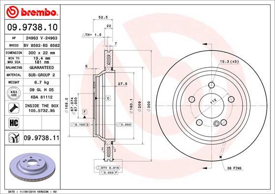 AP 24963 - Тормозной диск autospares.lv