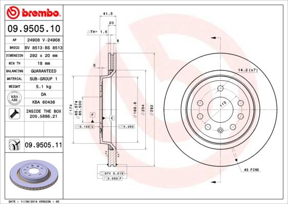 AP 24908 V - Тормозной диск autospares.lv