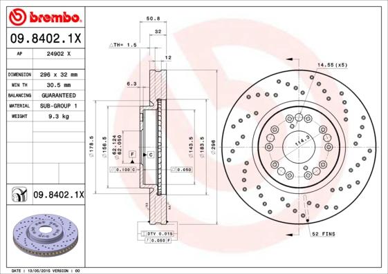 AP 24902 X - Тормозной диск autospares.lv